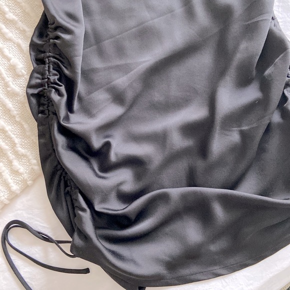 Ruched Cowl Neck Dress - Picture 6 of 11